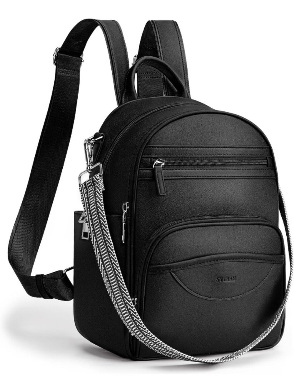 Cute Mini Backpack Purse for Women - Stylish Small Daypack for Travel, Black